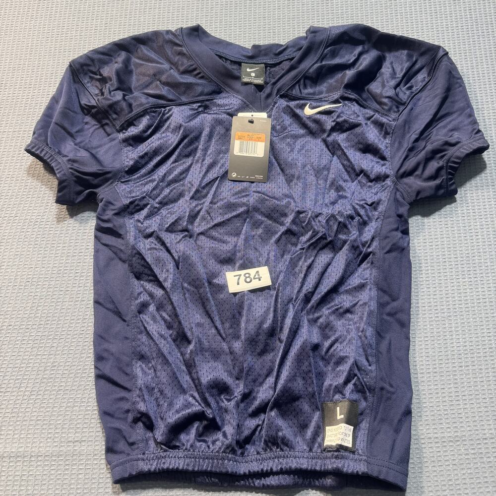 Nike‎ Vapor Mesh Football Practice Jersey Boys Youth Size L Blue Brand New